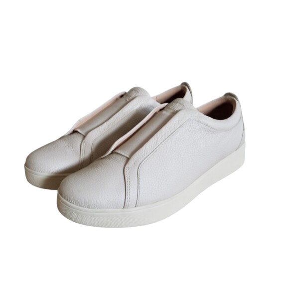 Fitflop Rally Shoes Women Sz 10 Beige Leather Slip On Athletic Walking Sneakers main image 7